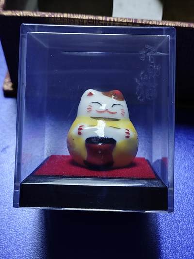 搬档清货：杂七杂八A - 正版收藏级别 专柜购置 07年香港带回来的招财猫之缤纷打鼓猫