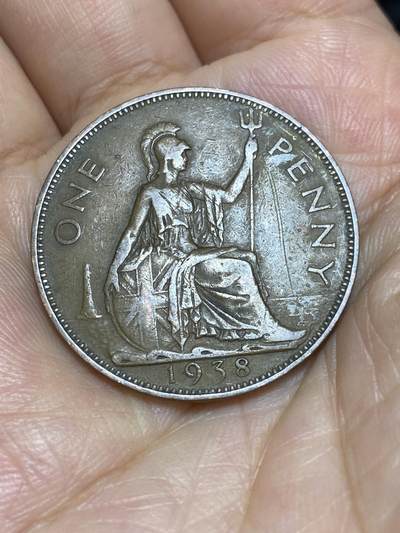 2025年第六十九场(总第九十五场）外国好品散币(免佣金) - 英国🇬🇧1938年1便士(乔治六世第一版，印度皇帝加字版)