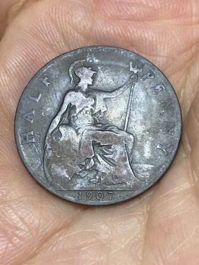 2025年第六十九场(总第九十五场）外国好品散币(免佣金) - 英国🇬🇧1907年半便士(爱德华七世时期)