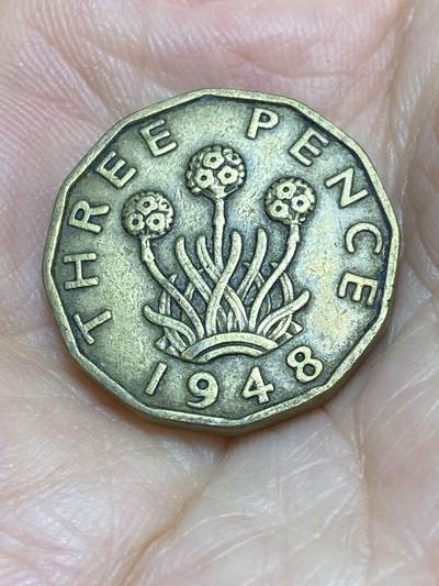2025年第六十九场(总第九十五场）外国好品散币(免佣金) - 英国🇬🇧1948年3便士(乔治六世第一版，印度皇帝加字版，关门年)