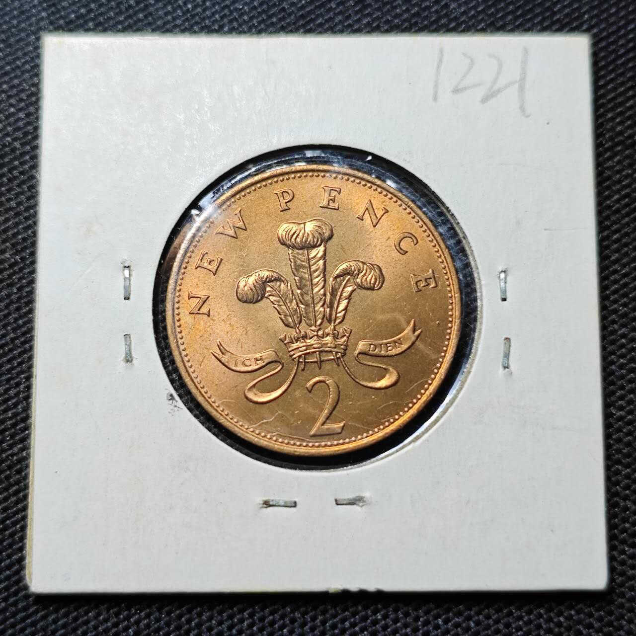 KK钱币收藏小铺 第312期 2月预留时间 周末发货 1971英国2便士 拆卷品