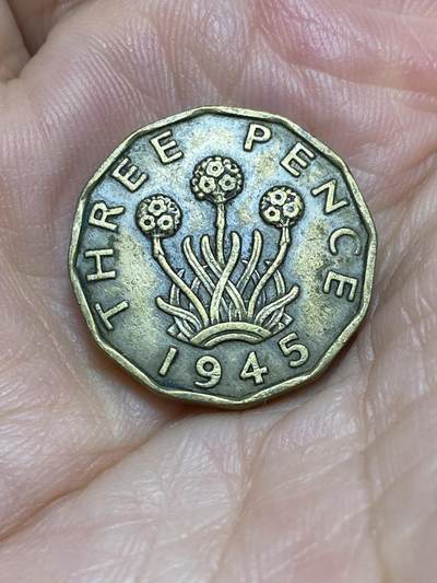 2025年第六十九场(总第九十五场）外国好品散币(免佣金) - 英国🇬🇧1945年3便士(乔治六世第一版，印度皇帝加字版)