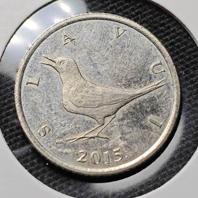 KK钱币收藏小铺 第313期 周末发货 - 2015克罗地亚1库纳