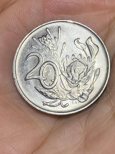 2025年第七十场(总第九十六场）外国好品散币(免佣金) - 南非🇿🇦1983年20分(独立后第七套流通硬币)