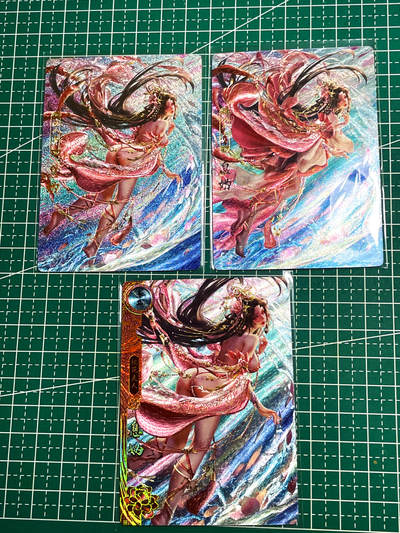 显眼宝24期 个人精选 - 卡玩帕克 百花谱  息妫 一套三张 东靖晨作品 著名春秋四美之一   粗闪工艺 63*88