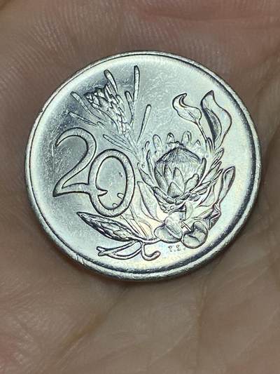 2025年第七十场(总第九十六场）外国好品散币(免佣金) - 南非🇿🇦1990年20分(独立后第七套流通硬币，关门年)