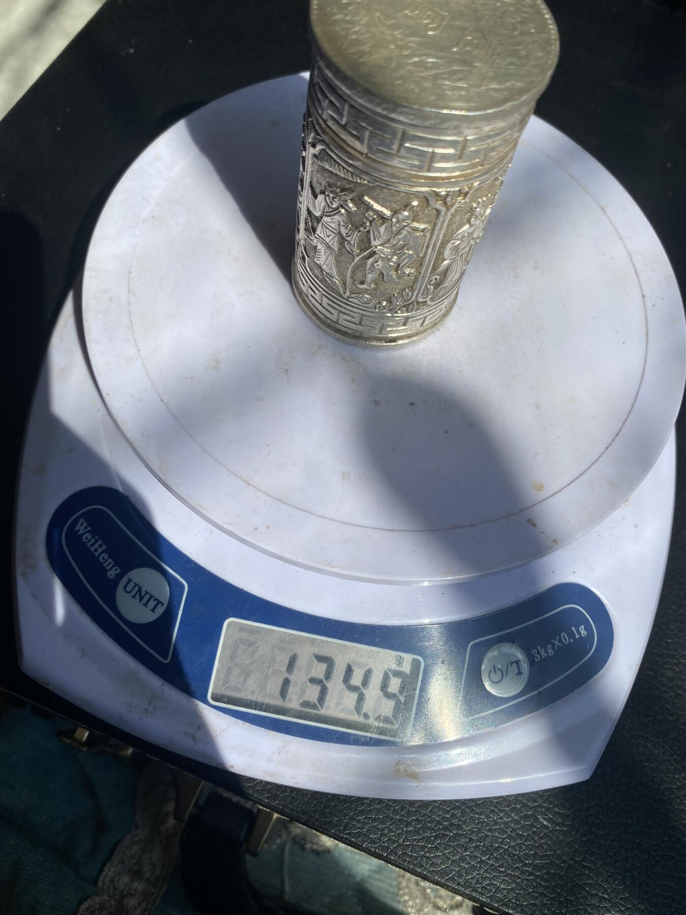 晚清十三行老银盒