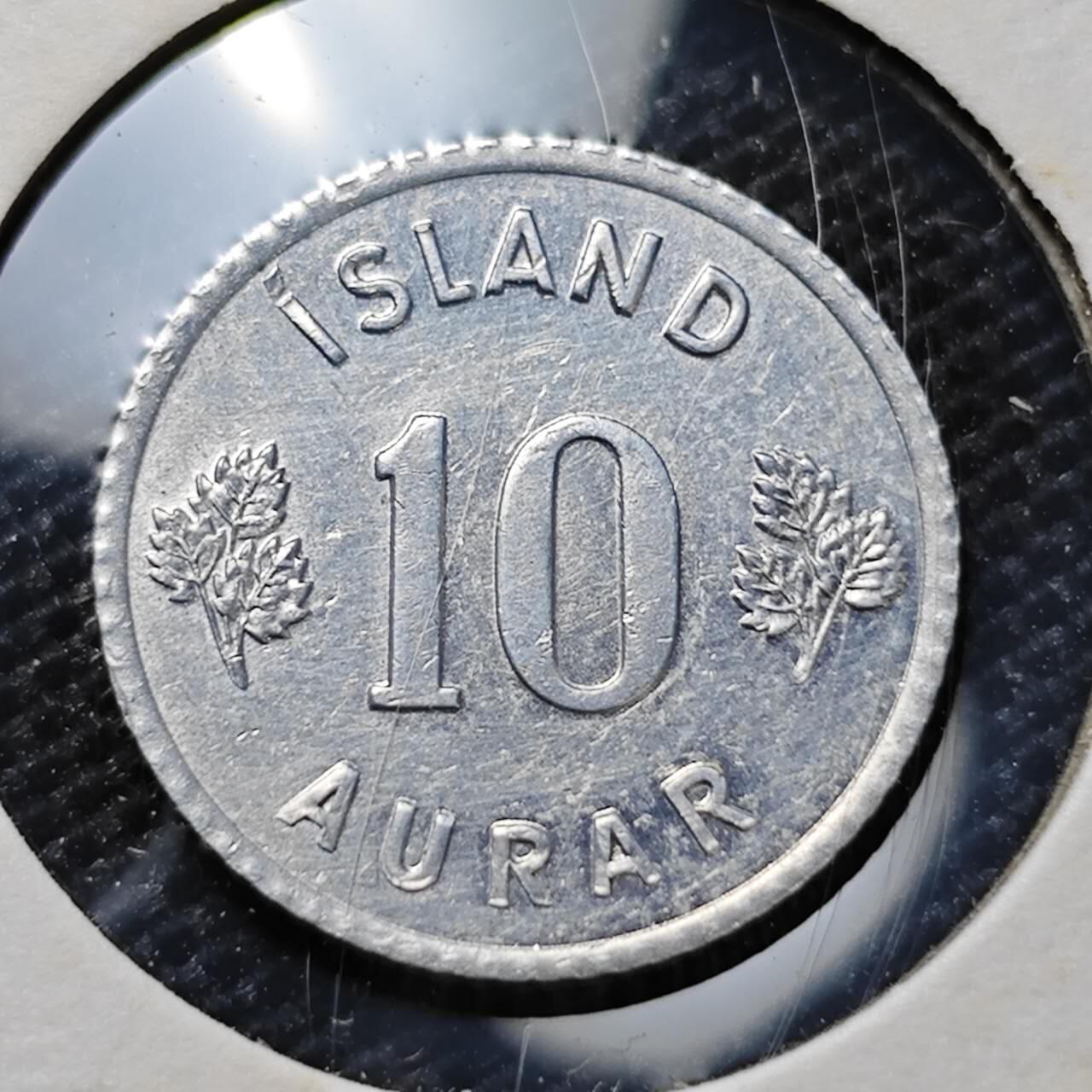 KK钱币收藏小铺 第313期 周末发货 1970冰岛10奥拉 