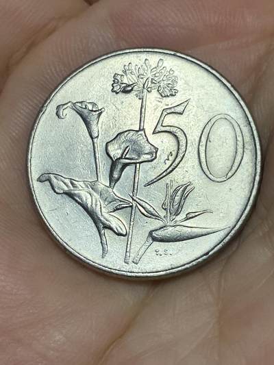 2025年第七十场(总第九十六场）外国好品散币(免佣金) - 南非🇿🇦1972年50分(独立后第七套流通硬币)