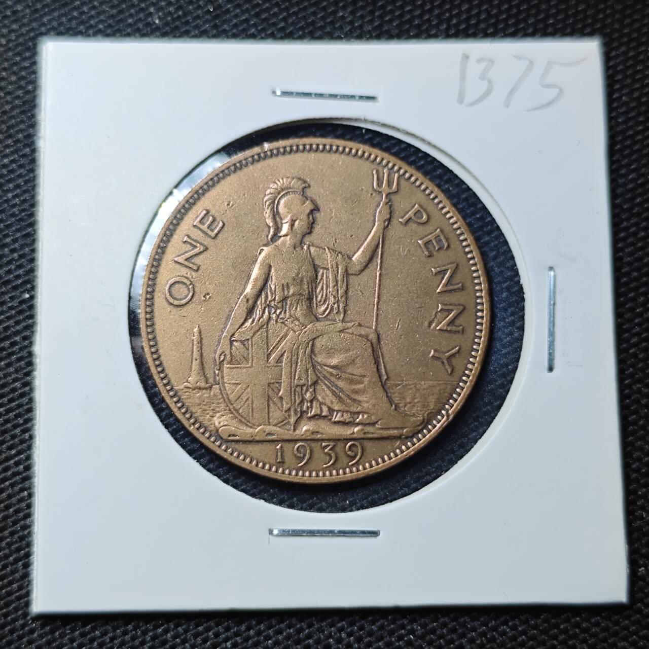 KK钱币收藏小铺 第313期 周末发货 1939英国1便士 