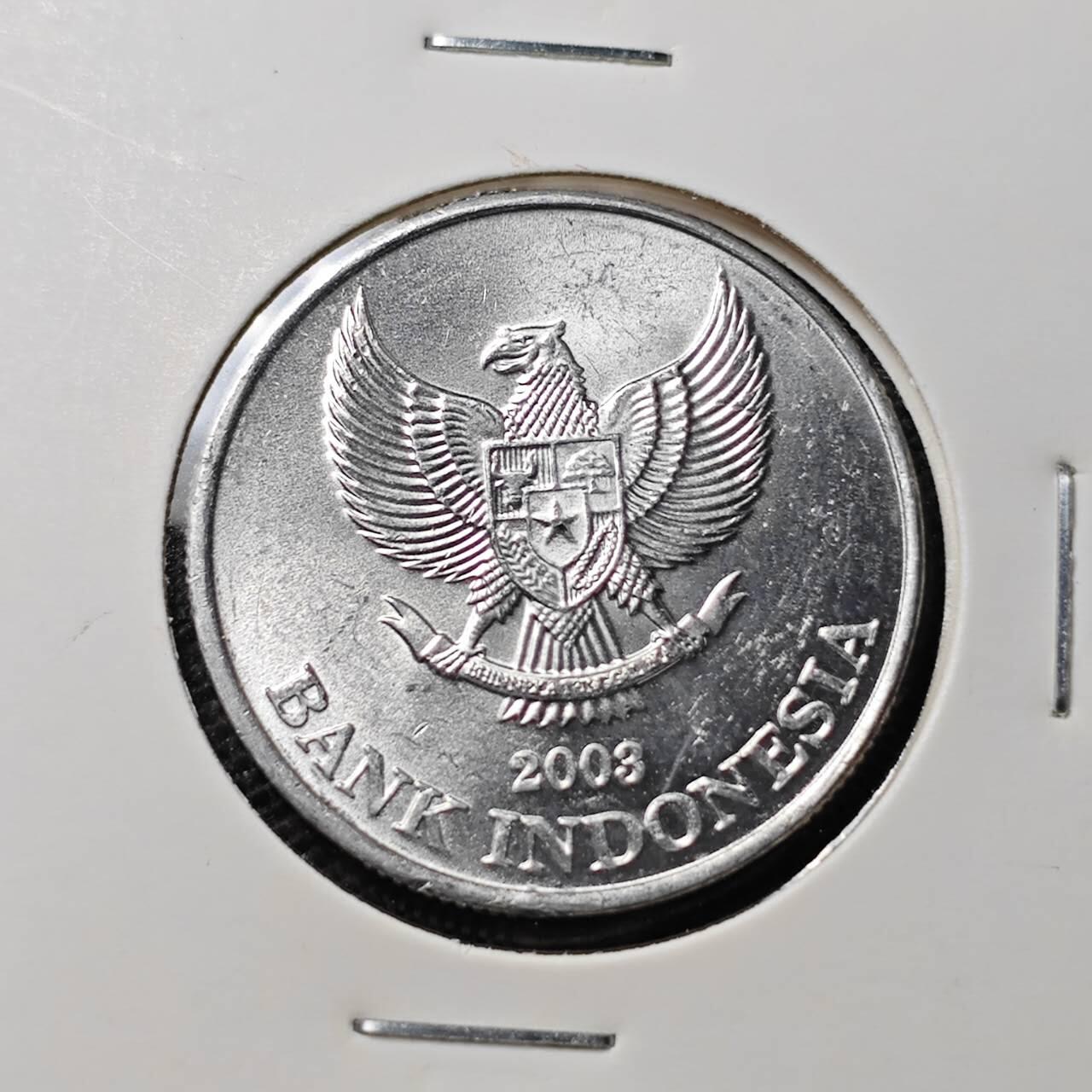 KK钱币收藏小铺 第313期 周末发货 2003印度尼西亚500卢比 好品
