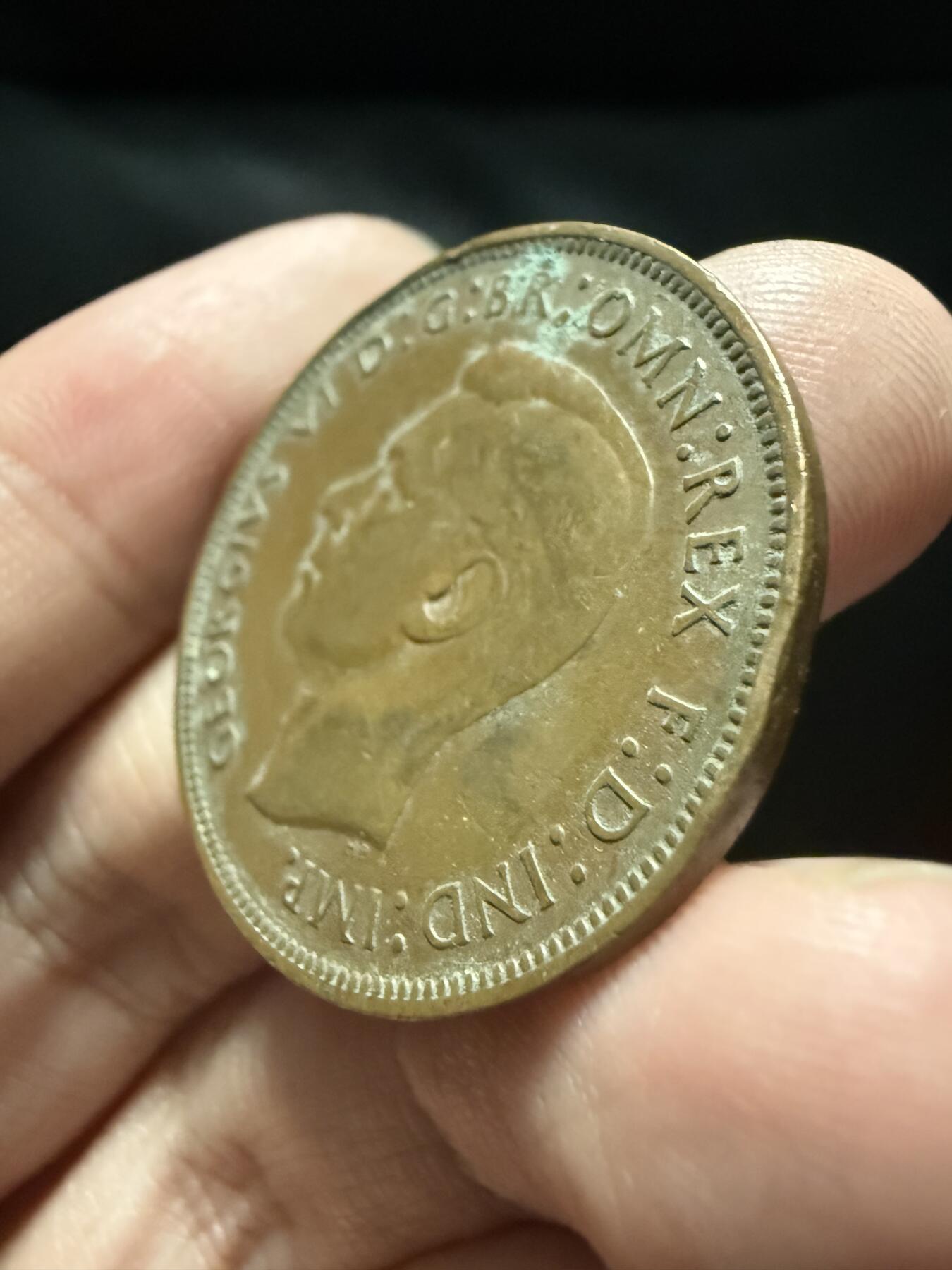 南宋泉阁俄币 外币 国币 专场第十五期【送拍无额外佣金】 英国 1947年 乔治六世1便士 通货好品 字口还可以 