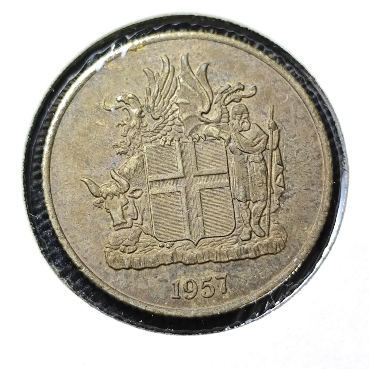 KK钱币收藏小铺 第313期 周末发货 1957冰岛1克朗 