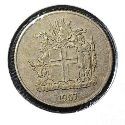 KK钱币收藏小铺 第313期 周末发货 - 1957冰岛1克朗 
