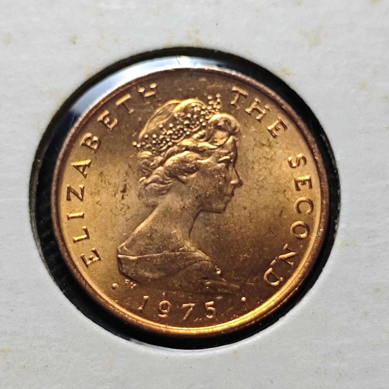 KK钱币收藏小铺 第313期 周末发货 1975马恩岛1/2便士 好品铜币