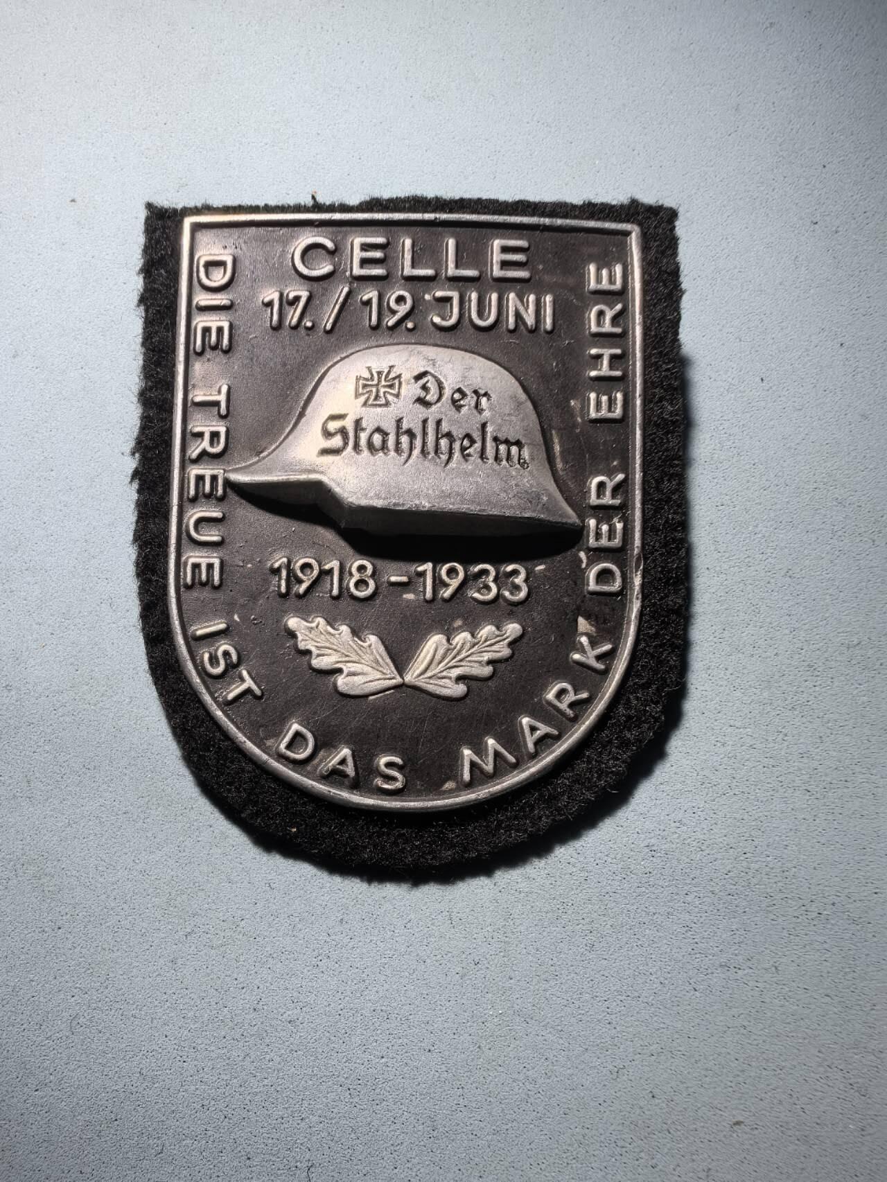 盛世勋华——号角文化勋章邮票专场拍卖第294期 德国（1939）钢盔团1933年策勒集会纪念证章 极为少见