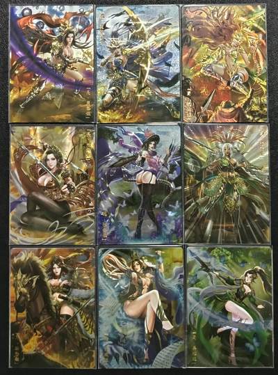 天玑星卡拍第一百零七期《7.24周四截拍》持续收拍收评中 满赠卡需备注 - 卡玩帕克 魂姬三国炫光典藏卡 镭光第二弹 九张