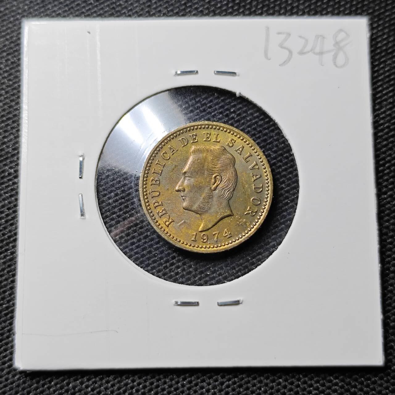 KK钱币收藏小铺 第313期 周末发货 1974萨尔瓦多5分 