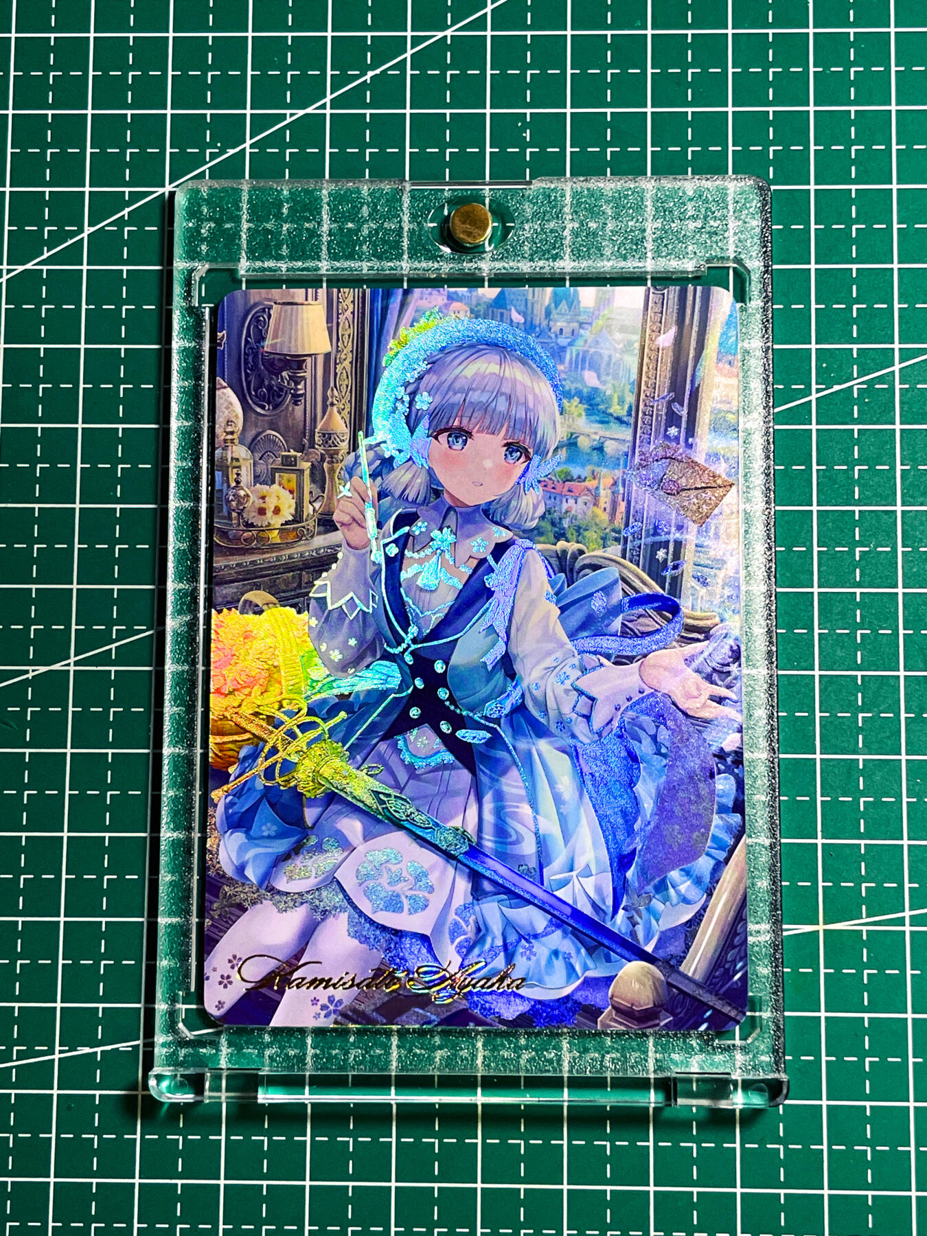 显眼宝24期 个人精选 【带卡砖】燎原卡牌早期T画师原神浮雕彩闪 神里绫华 超美无需多言了 1张 63*88