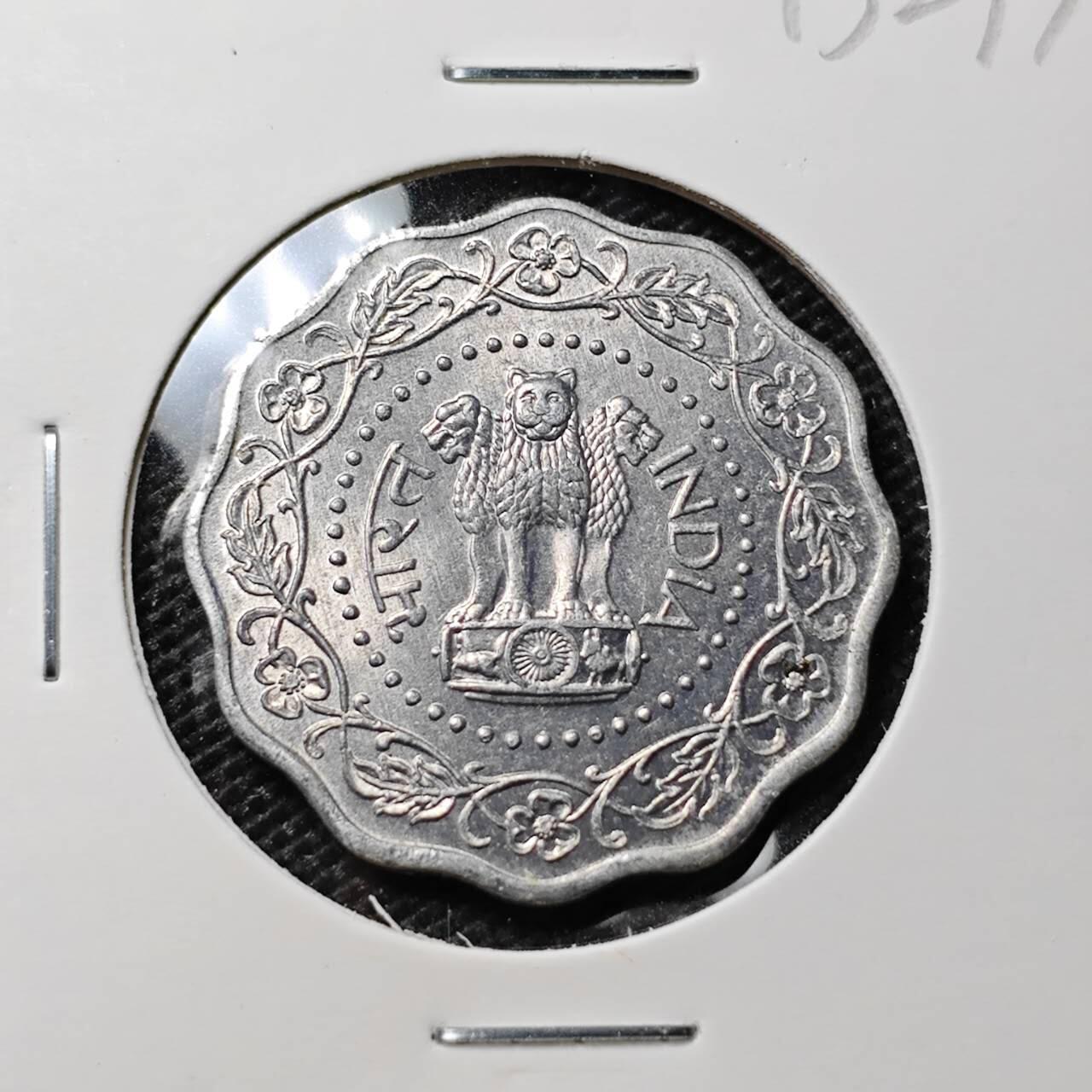 KK钱币收藏小铺 第313期 周末发货 1972印度10派沙 好品