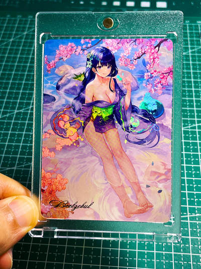 显眼宝24期 个人精选 - 【带卡砖】驴歪歪卡牌 原神 雷电将军 萝莉造型 1张 晚霞折光闪  工艺体验    63*88