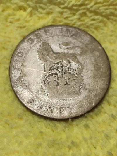 2025年第六十九场(总第九十五场）外国好品散币(免佣金) - 英国🇬🇧1921年6便士银币(乔治五世第二版)