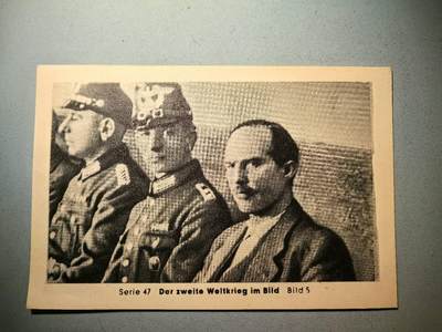 盛世勋华——号角文化勋章邮票专场拍卖第271期 - 德国（1939）宣传卡片 柏林市指挥官 保罗·冯·哈泽少将，这位因参与密谋活动而被判处死刑的柏林市指挥官，在审判期间的场景