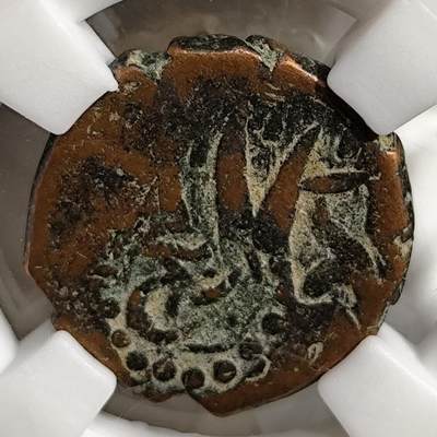 希腊罗马丝路打制币化石【中外钱币放漏】专场！陆小鱼的钱币仓，限时拍卖第071场 - 杜兰尼王朝 打制特殊徽记铜币