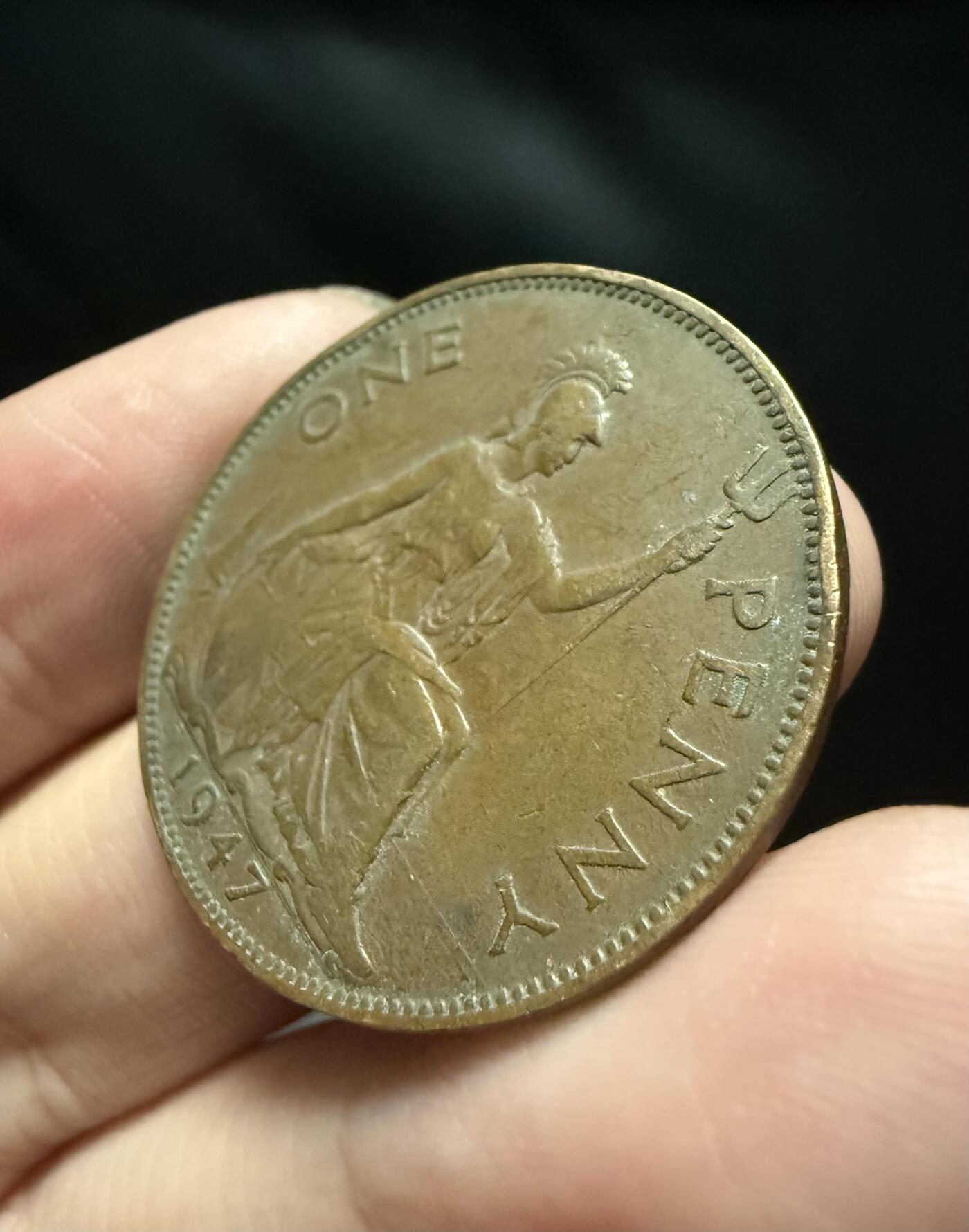 南宋泉阁俄币 外币 国币 专场第十五期【送拍无额外佣金】 英国 1947年 乔治六世1便士 通货好品 字口还可以 