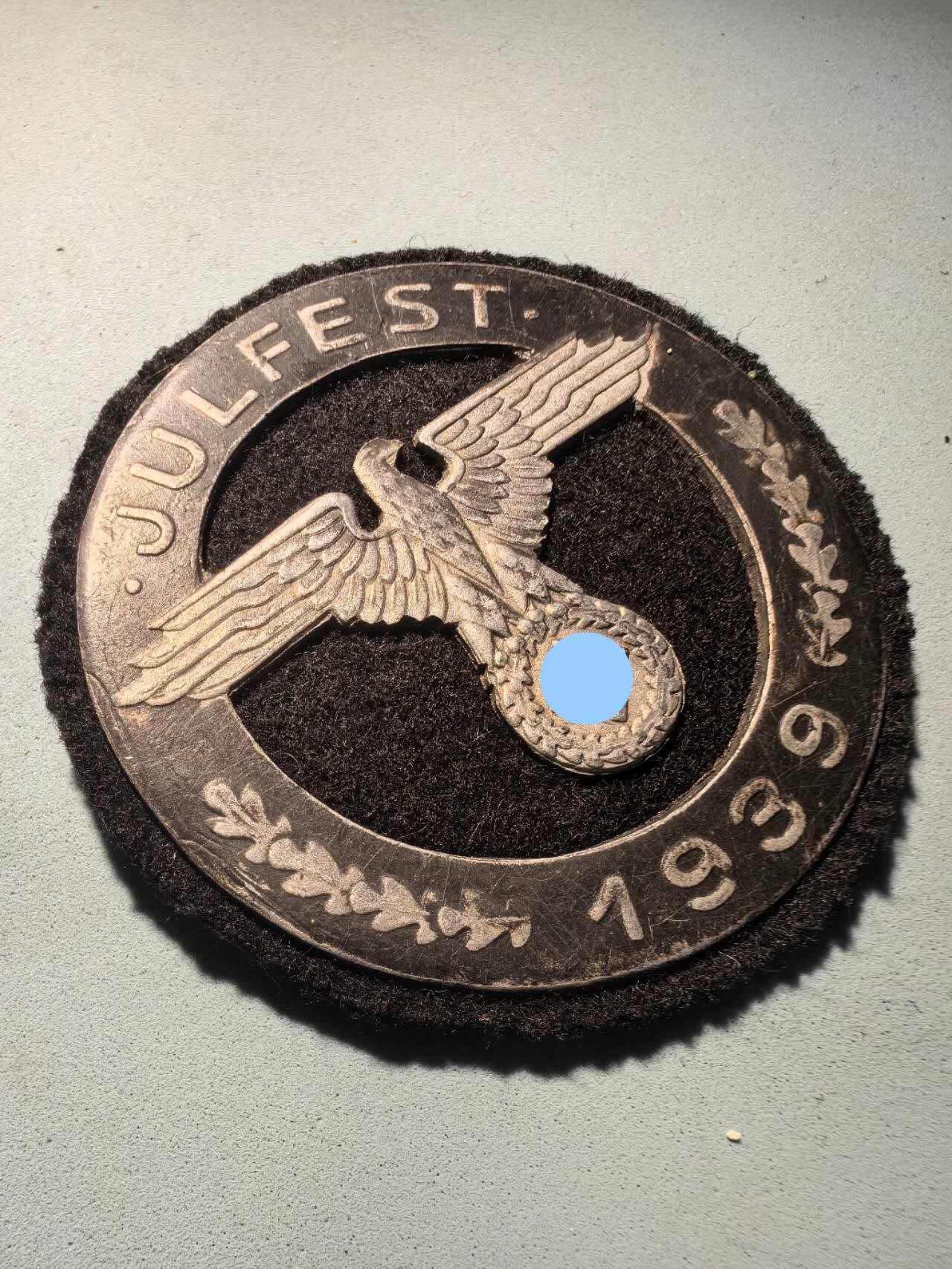 盛世勋华——号角文化勋章邮票专场拍卖第289期 德国（1939）1939年SS七月节纪念章牌 极为少见