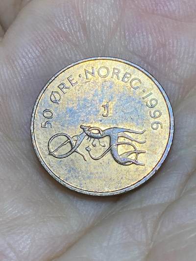 2025年第七十场(总第九十六场）外国好品散币(免佣金) - 挪威🇳🇴1996年50欧尔(哈拉尔五世时期，首发年)