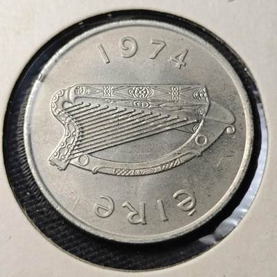 KK钱币收藏小铺 第313期 周末发货 - 1974爰尔兰10便士 