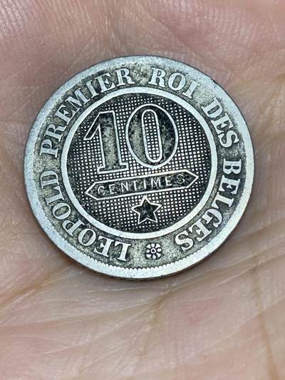2025年第七十场(总第九十六场）外国好品散币(免佣金) - 比利时🇧🇪1861年10分(利奥波德一世时期，铜镍材质站狮版，首发年)