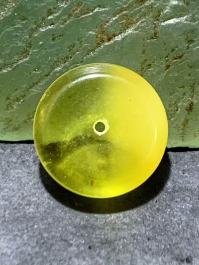 精美天然乌克兰蜜蜡小平安扣一个， - 精美天然乌克兰蜜蜡小平安扣一个，