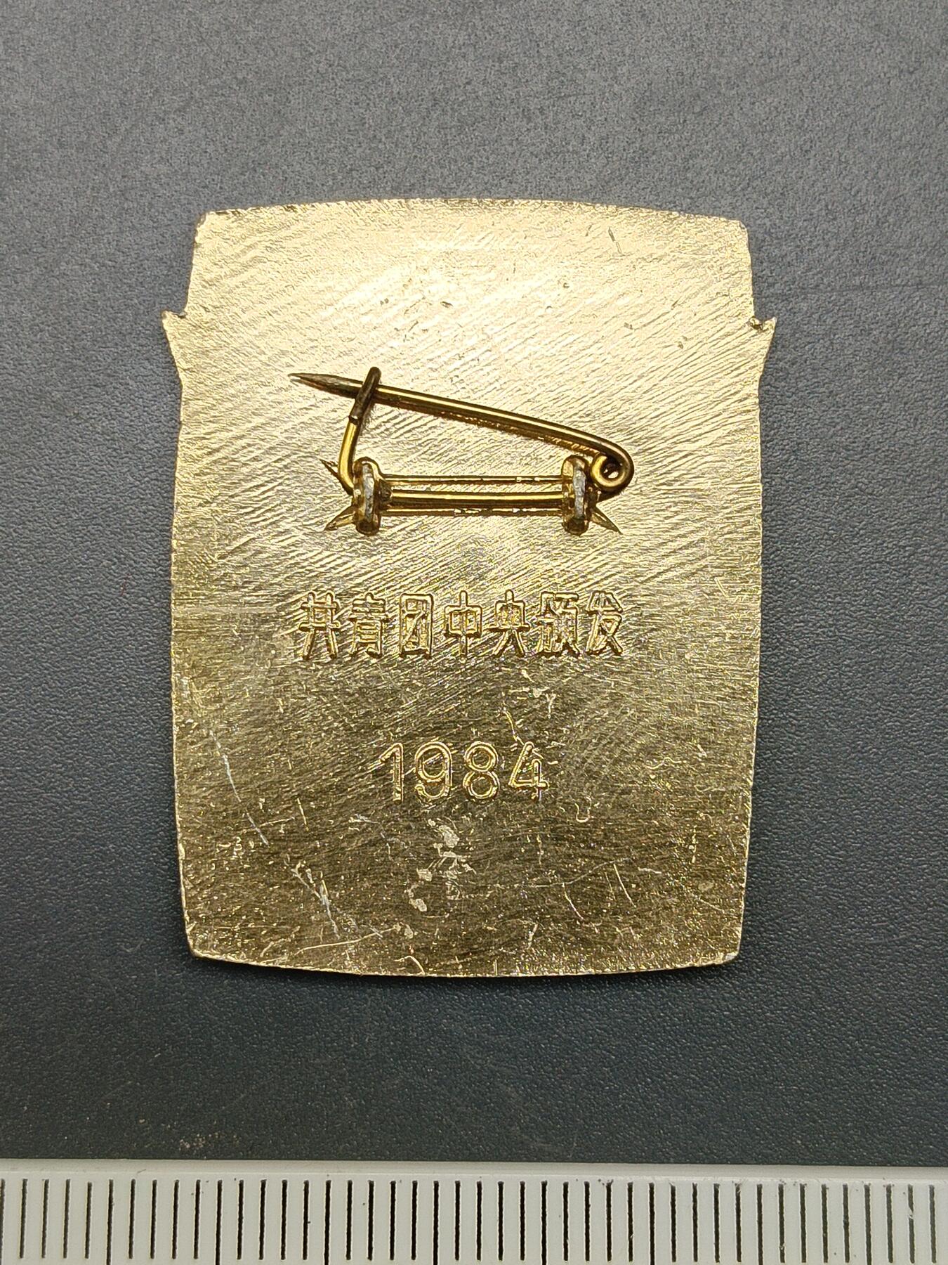 56期回流戒指饰品杂件纪念章丝路钱币专场 1984全国青年读书纪念章