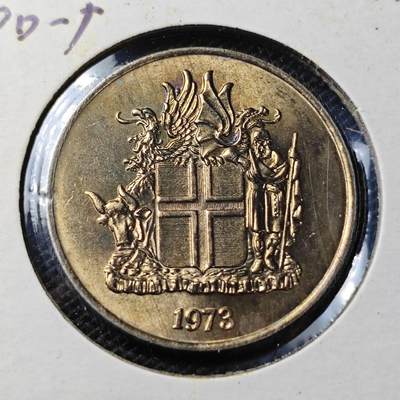 KK钱币收藏小铺 第313期 2月预留时间 周末发货 -  1973冰岛10克朗 好品