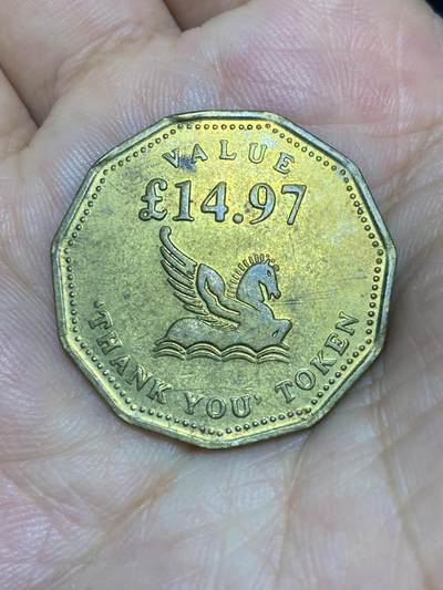 2025年第七十场(总第九十六场）外国好品散币(免佣金) - 英国🇬🇧14.97镑飞马图案代币