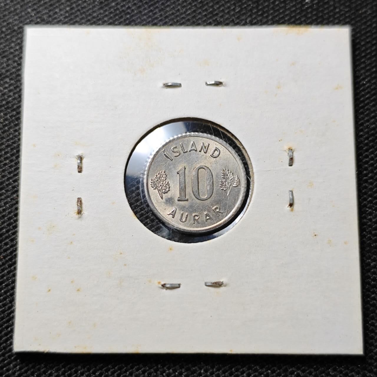 KK钱币收藏小铺 第313期 周末发货 1969冰岛10奥拉 