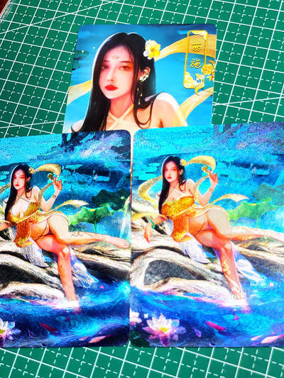 显眼宝24期 个人精选 - 砖家卡牌  冲呀礼盒系列  四大美女西施3渐变  3张 第三张艺术卡  粗闪工艺 大卡尺寸63*88