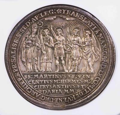 NGC-MS62 1682萨尔茨堡主教区建立泰勒大银币 - NGC-MS62 1682萨尔茨堡主教区建立泰勒大银币