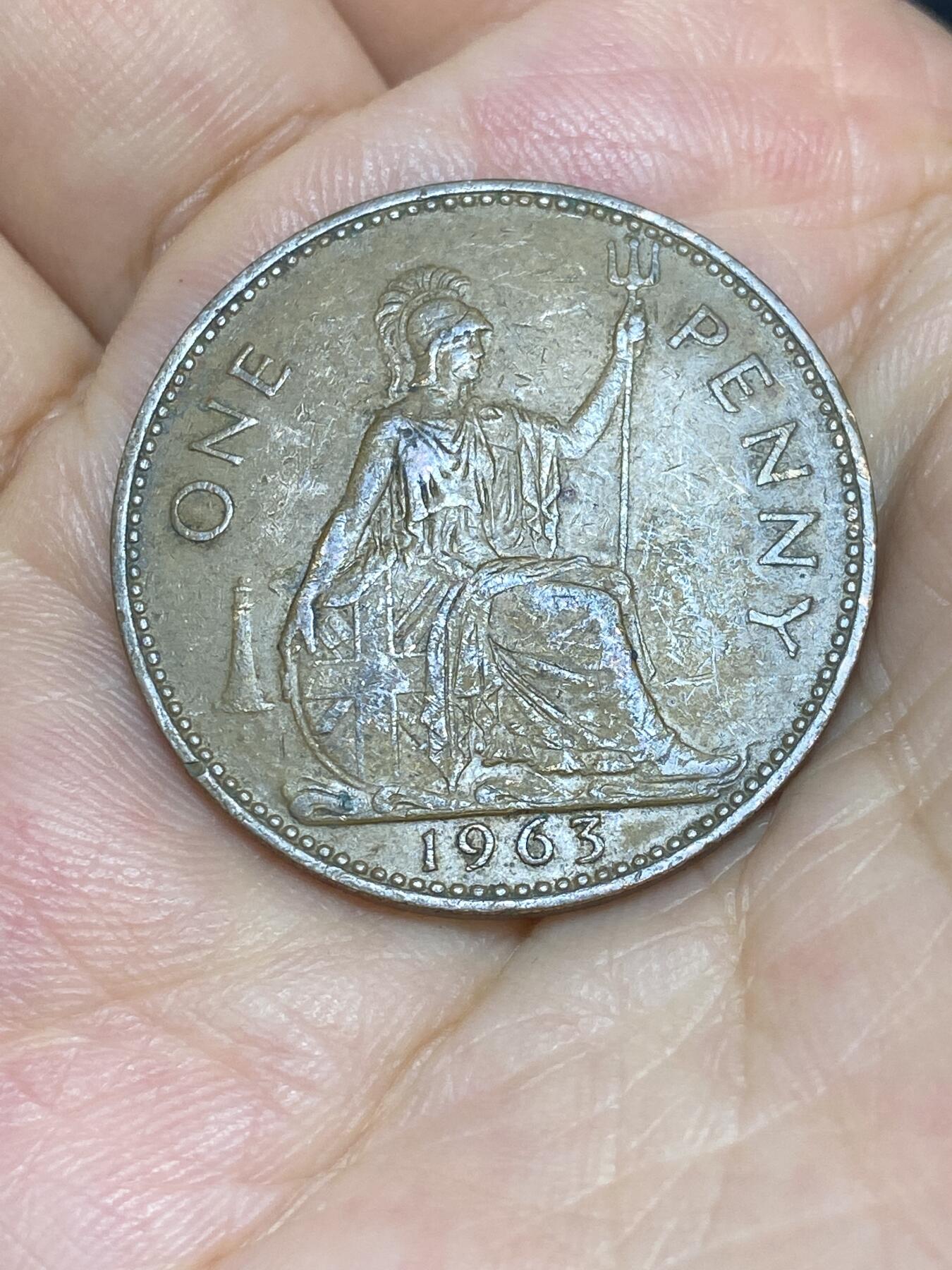 2025年第七十一场(总第九十七场）外国好品散币(免佣金) 英国🇬🇧1963年1便士(伊丽莎白二世青年桂冠)