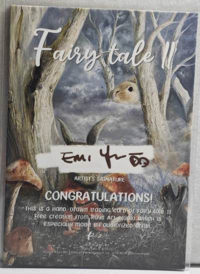 白泽拍卖卡牌手绘专场第21期（七月将残暑未收， 晚凉庭院独登楼） 2024 Faing tale手绘卡 三只小猪 艾米丽亲签