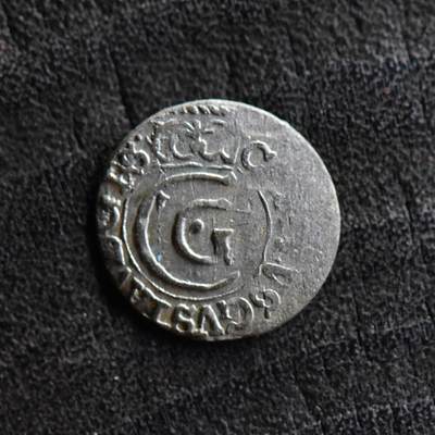 【良泉】【直播场】第三十五期，172组 银器、银饰、西方古代钱币专场，8月7日晚19.30点开拍！ - 公元1657年【瑞典·利沃尼亚】卡尔十世国王，银索利多，0.6克