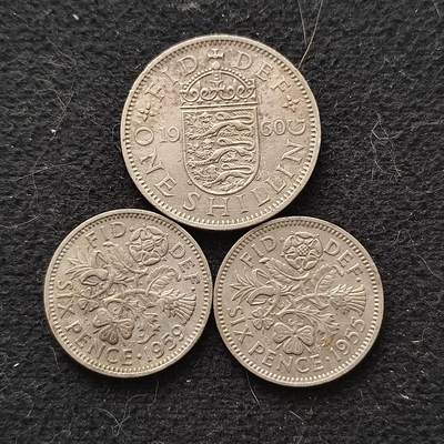【全场包邮】纯粹捡漏拍445场 - 英国各年份女王3枚一组