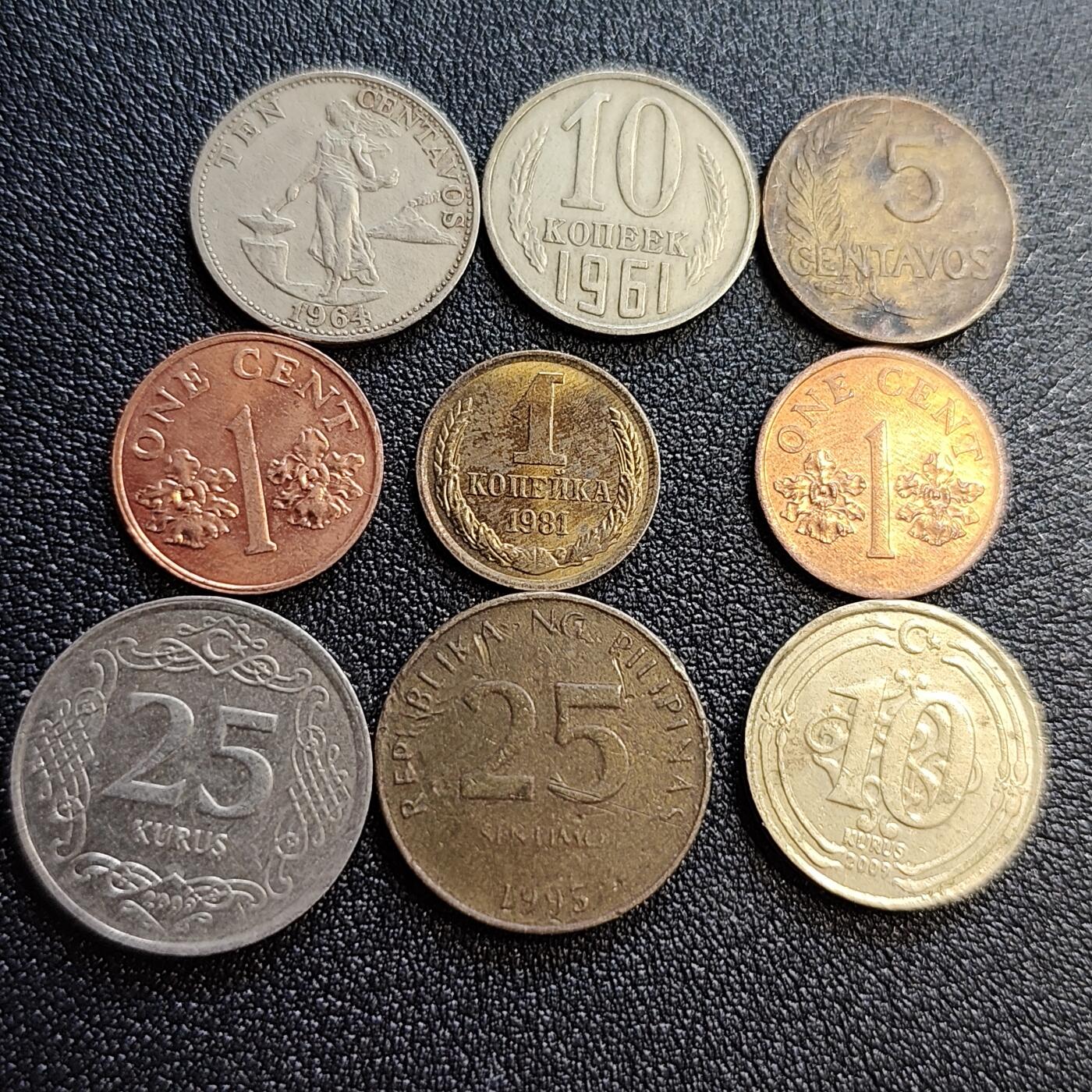 泉币菌-第61场-各国散币场 各国散币 9枚
