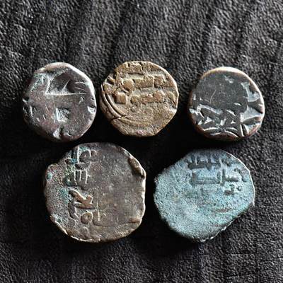 【良泉】【直播场】第三十五期，172组 银器、银饰、西方古代钱币专场，8月7日晚19.30点开拍！ - 12-14世纪【伽色尼等王朝】吉塔尔一组，总重16.67克