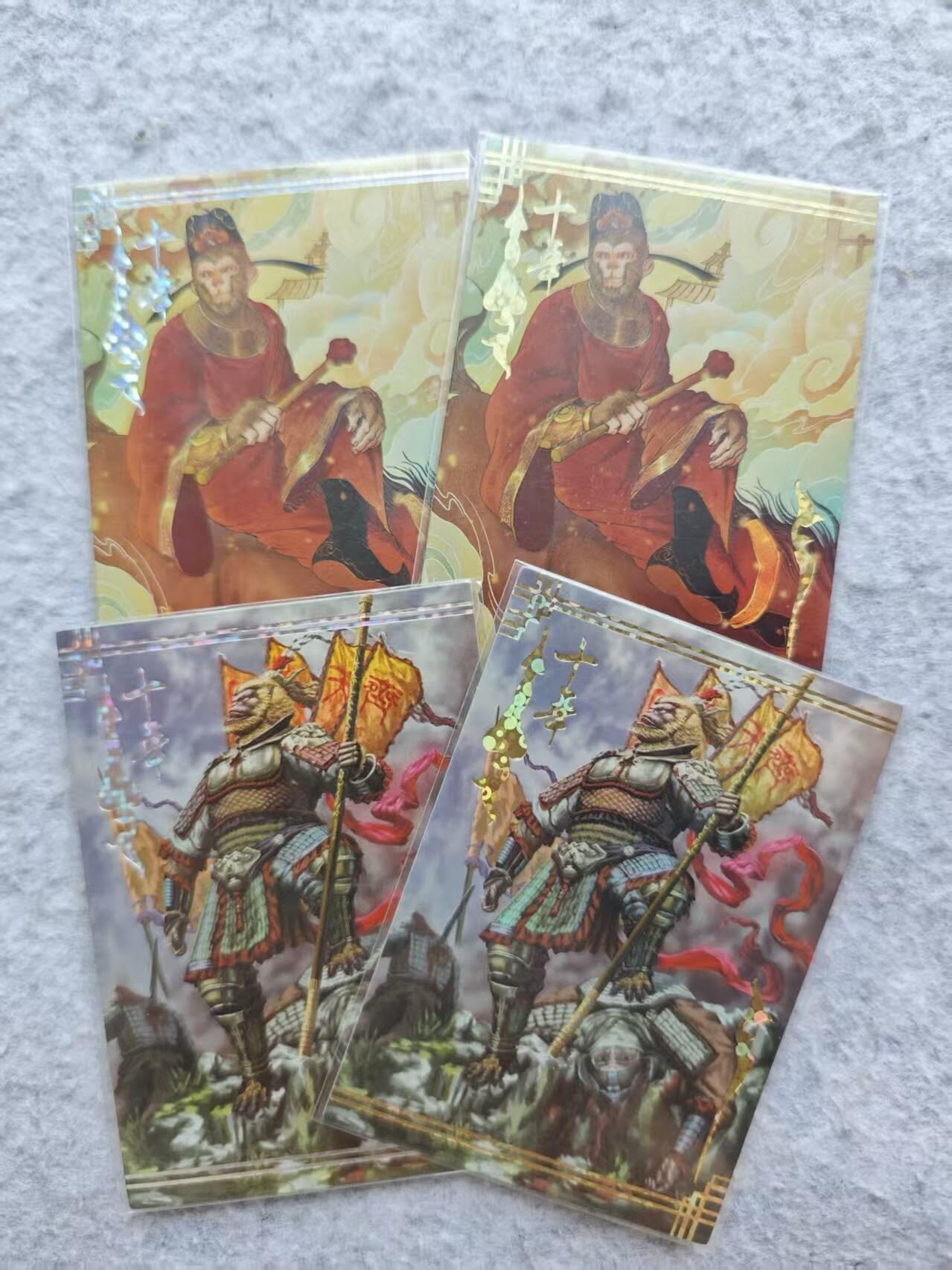 龙虎卡牌第四十七场 （无佣金，满120包邮，欢迎送拍） 普卡4张 司马十年 大圣