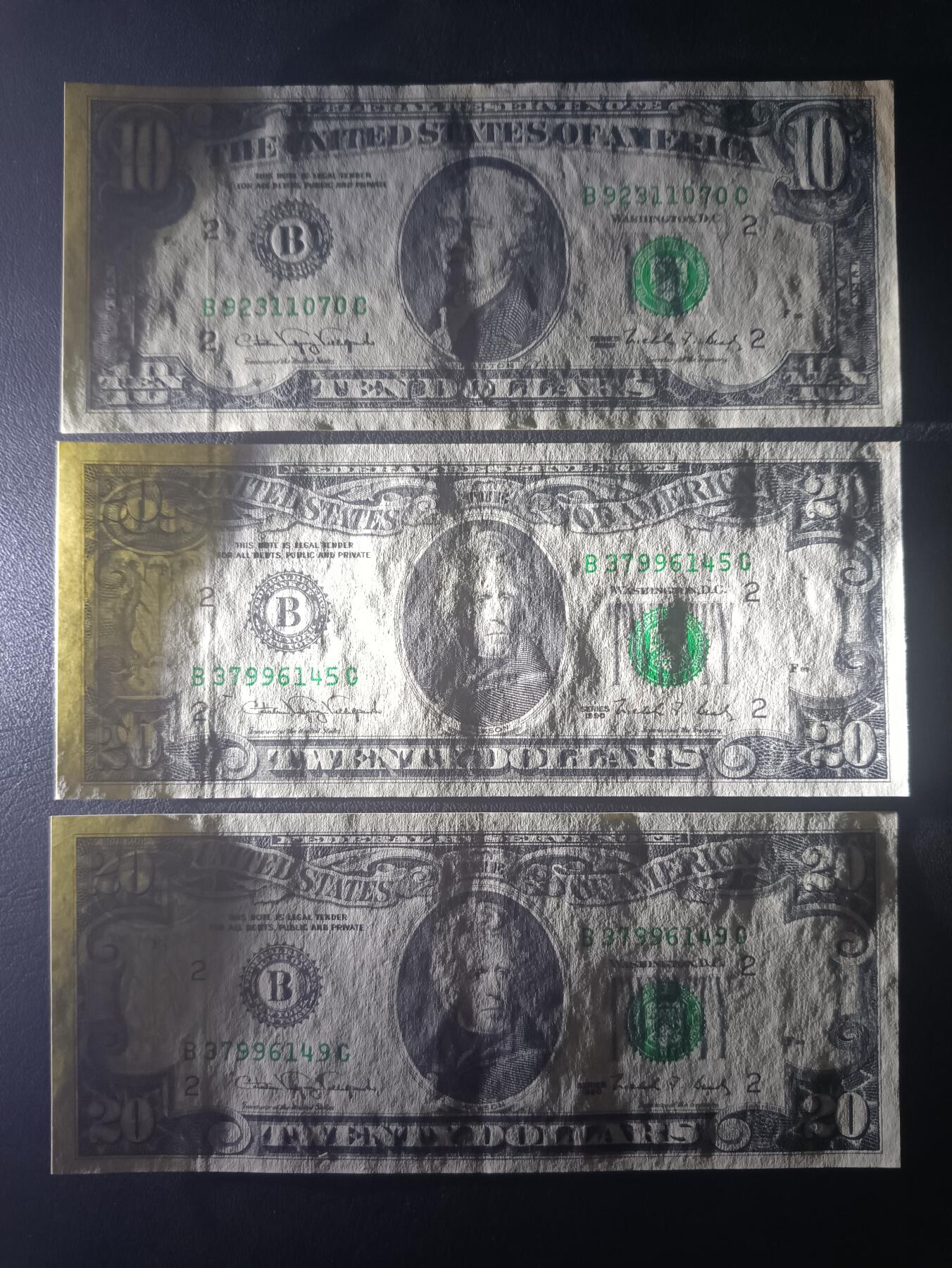 2025七月第三期（总185期） 【岁】美国纸币批量三张AUNC—UNC-