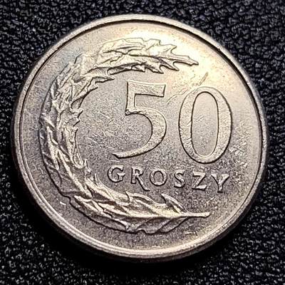 泉币菌-第65场-精品场（冲刺百粉，百粉继续福利） - 高币值 波兰 50格罗申硬币 