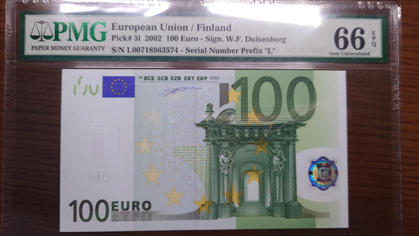 アイルランド旧紙幣（ユーロ導入前）非流通未使用品　PMG鑑定評価済　2枚 アイルランド旧紙幣（ユーロ導入前）非流通未使用品 PMG鑑定評価